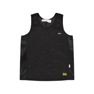 Abc. 123. Mesh Satin Tank Top Black