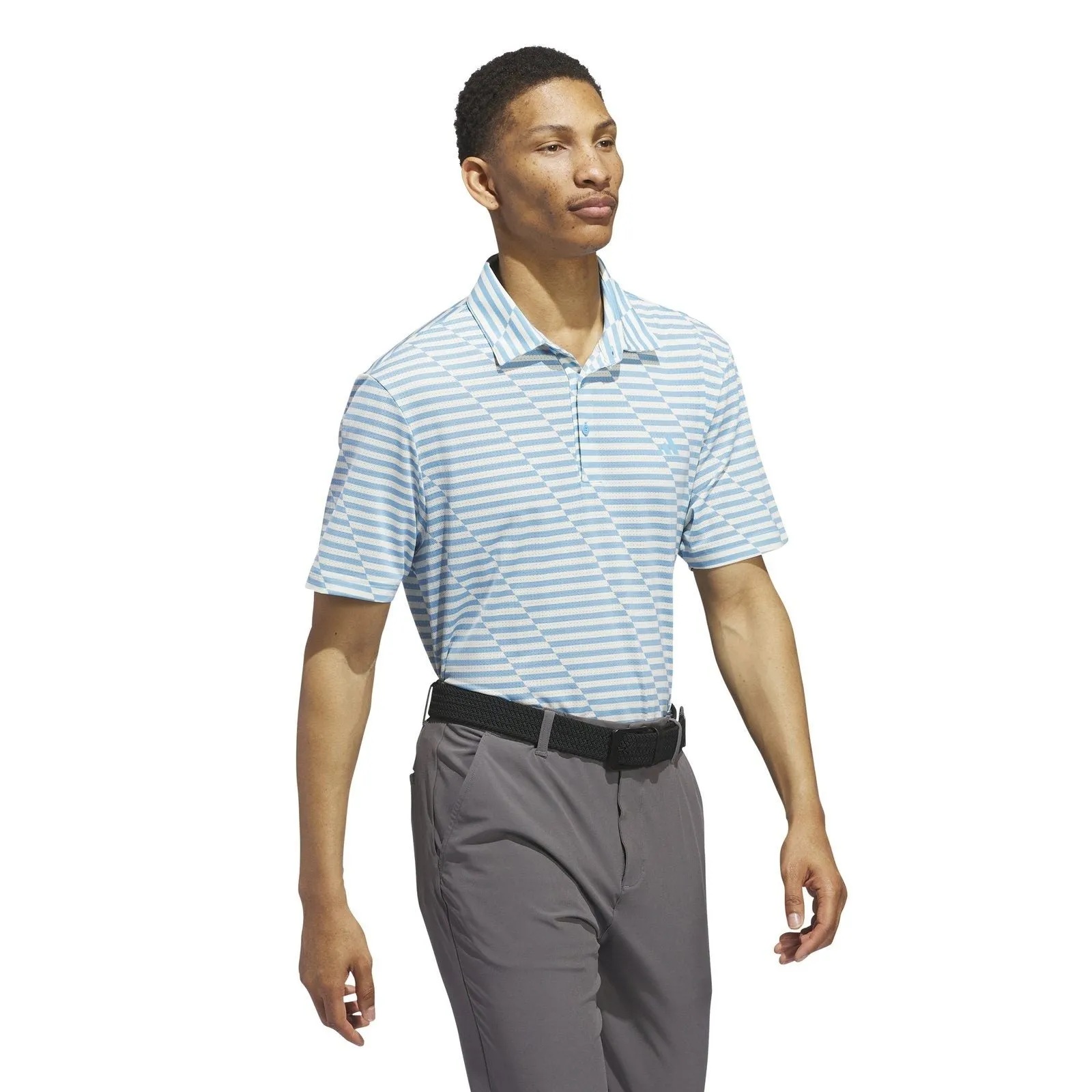 adidas Ultimate365 Mesh Print Golf Polo Shirt IU4394