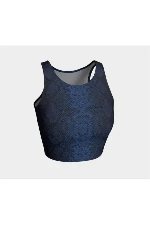 Blue Snakeskin Athletic Top