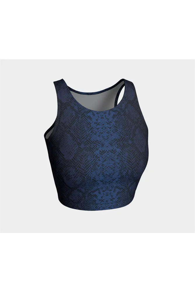 Blue Snakeskin Athletic Top