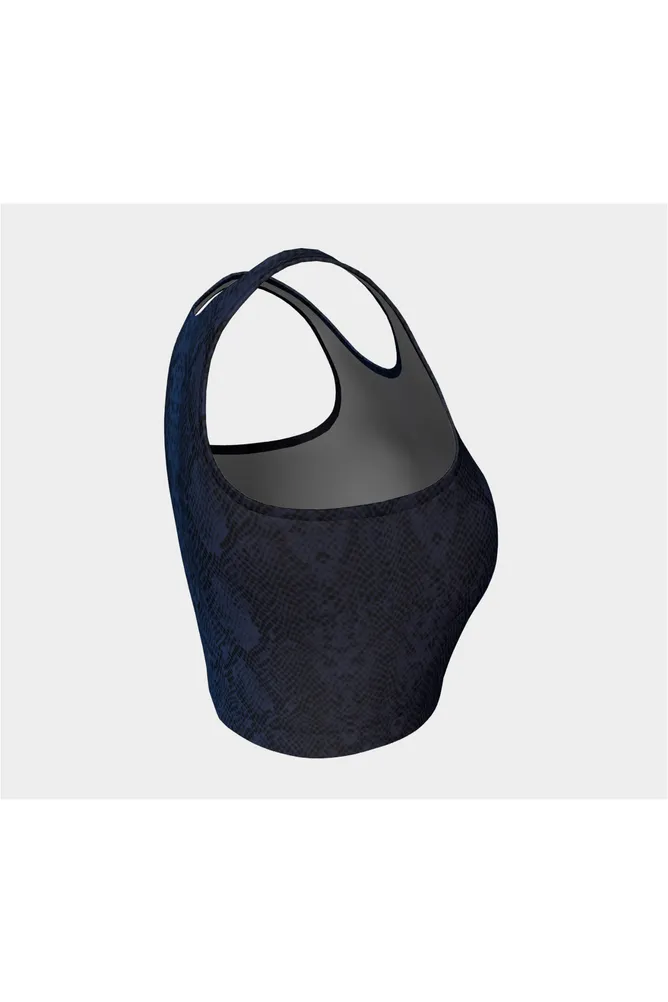 Blue Snakeskin Athletic Top