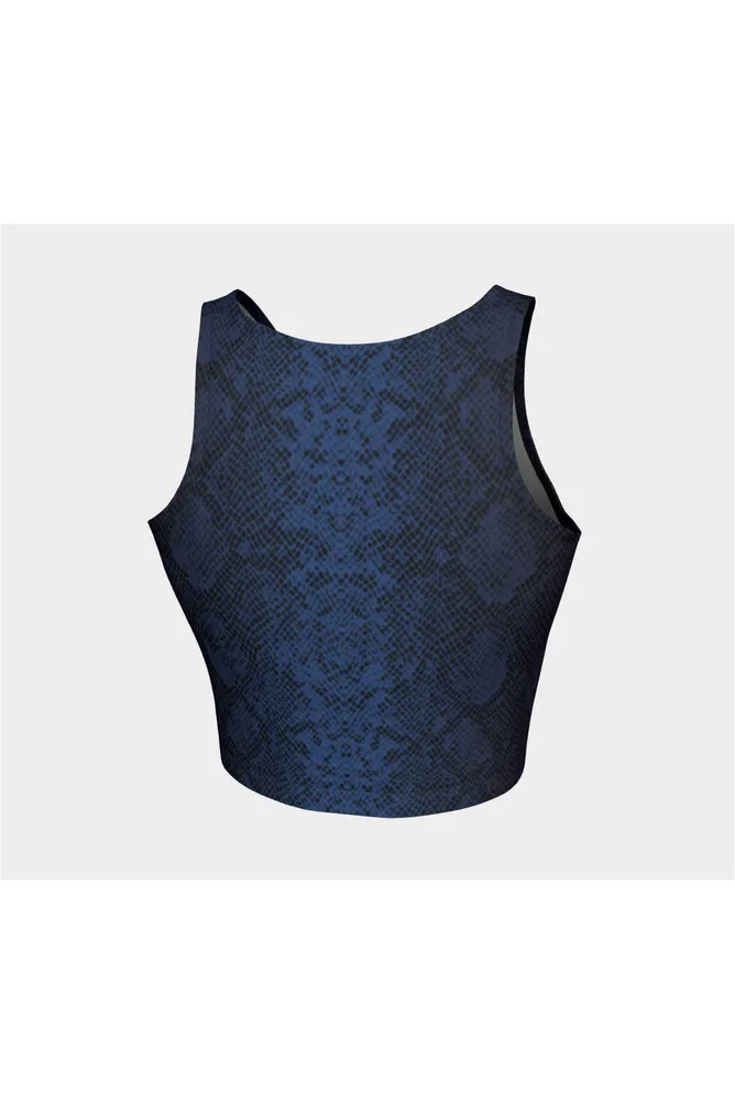 Blue Snakeskin Athletic Top