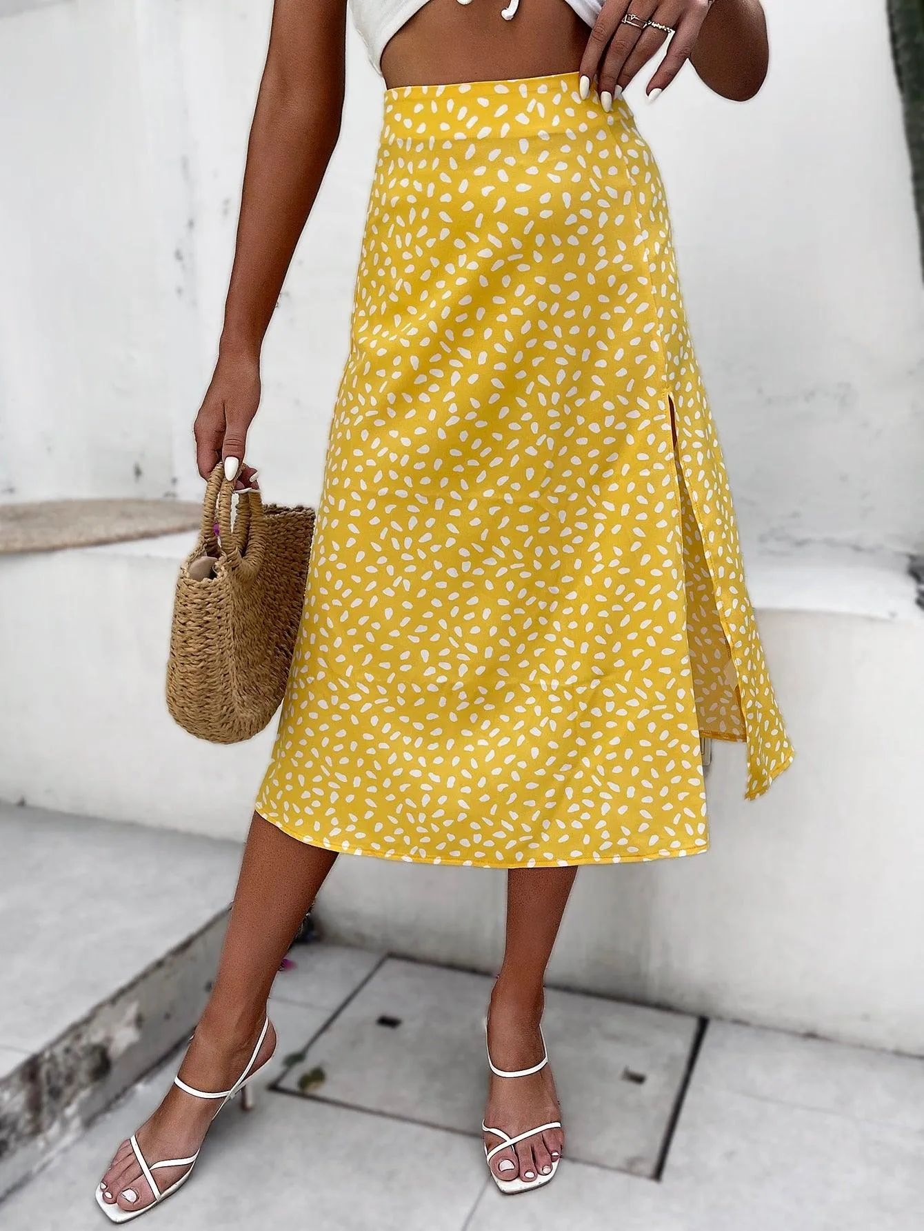 Boho Split Thigh Skirt