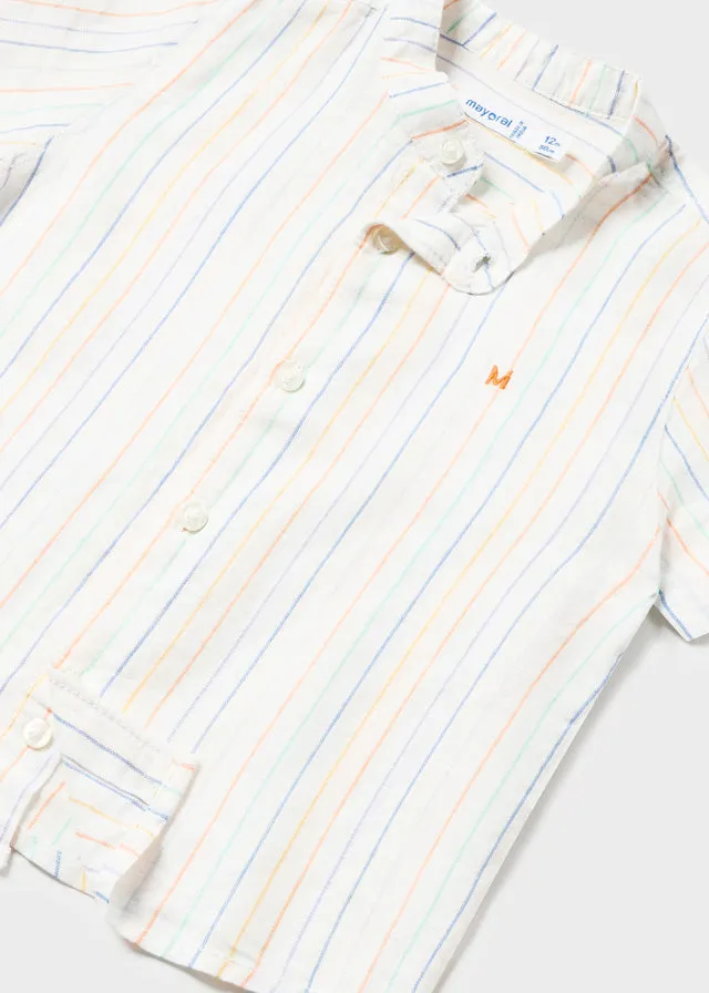 Boys S/S Striped Shirt