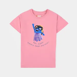 BP RIO MEET THE OBOS Girls Cotton Jersey T-Shirt H/S -Pink
