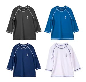 BX-RGAA - Wholesale Little Boy's Rash Guard with Contrasting Trim