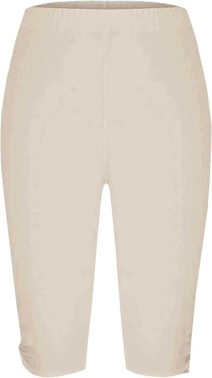 Capri Leggings for Women Summer High Waist Yoga Capris Soft Stretch Workout 3/4 Tight Pants Running Crop Trousers