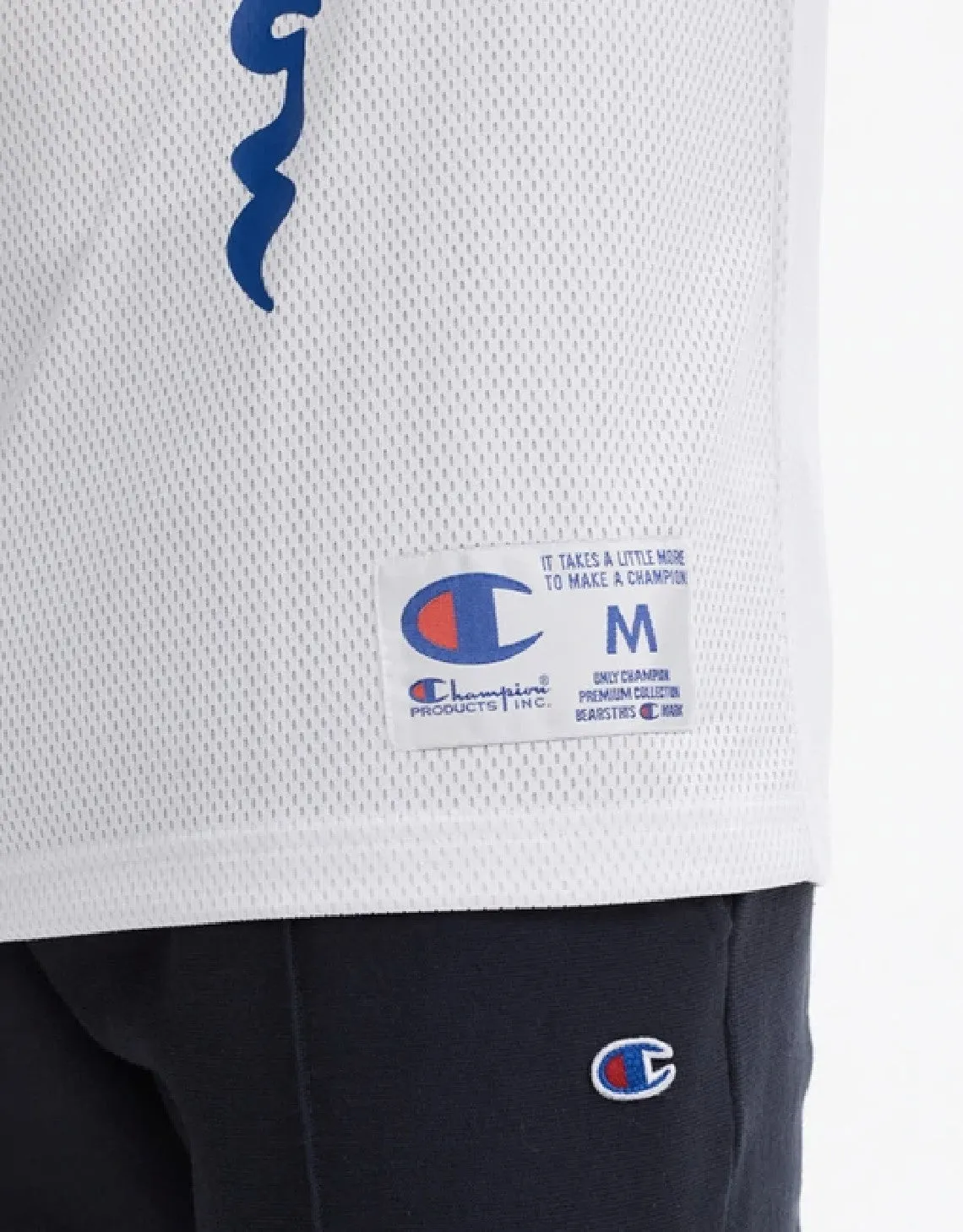 Champion Europe Basketball Mesh Short Sleeve T-shirt White