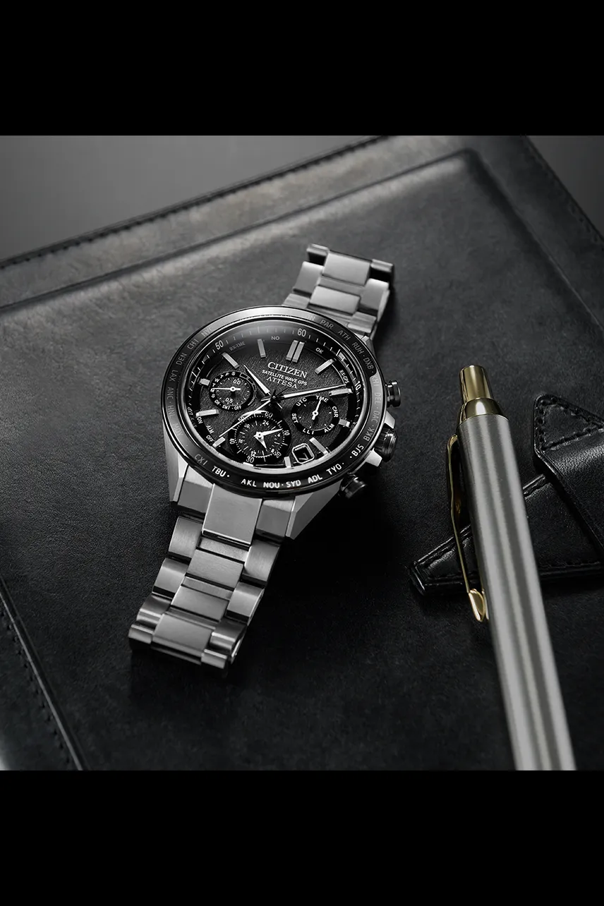 Citizen Attesa Satellite Eco-Drive Titanium Watch CC4058-67X