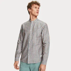 Cotton Linen Shirt (Summer Stripe)