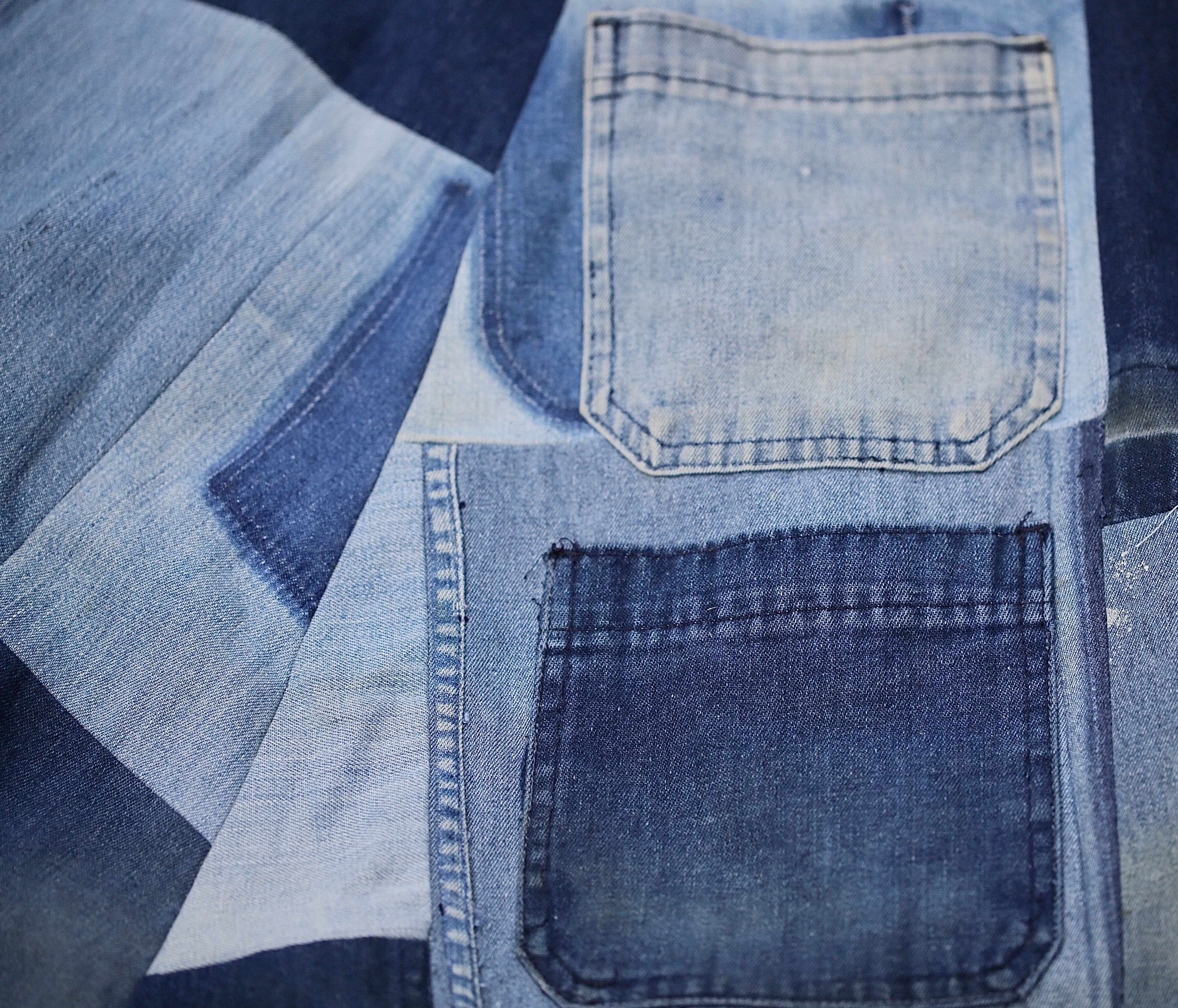 Daniela Denim Patchwork Wrap-skirt