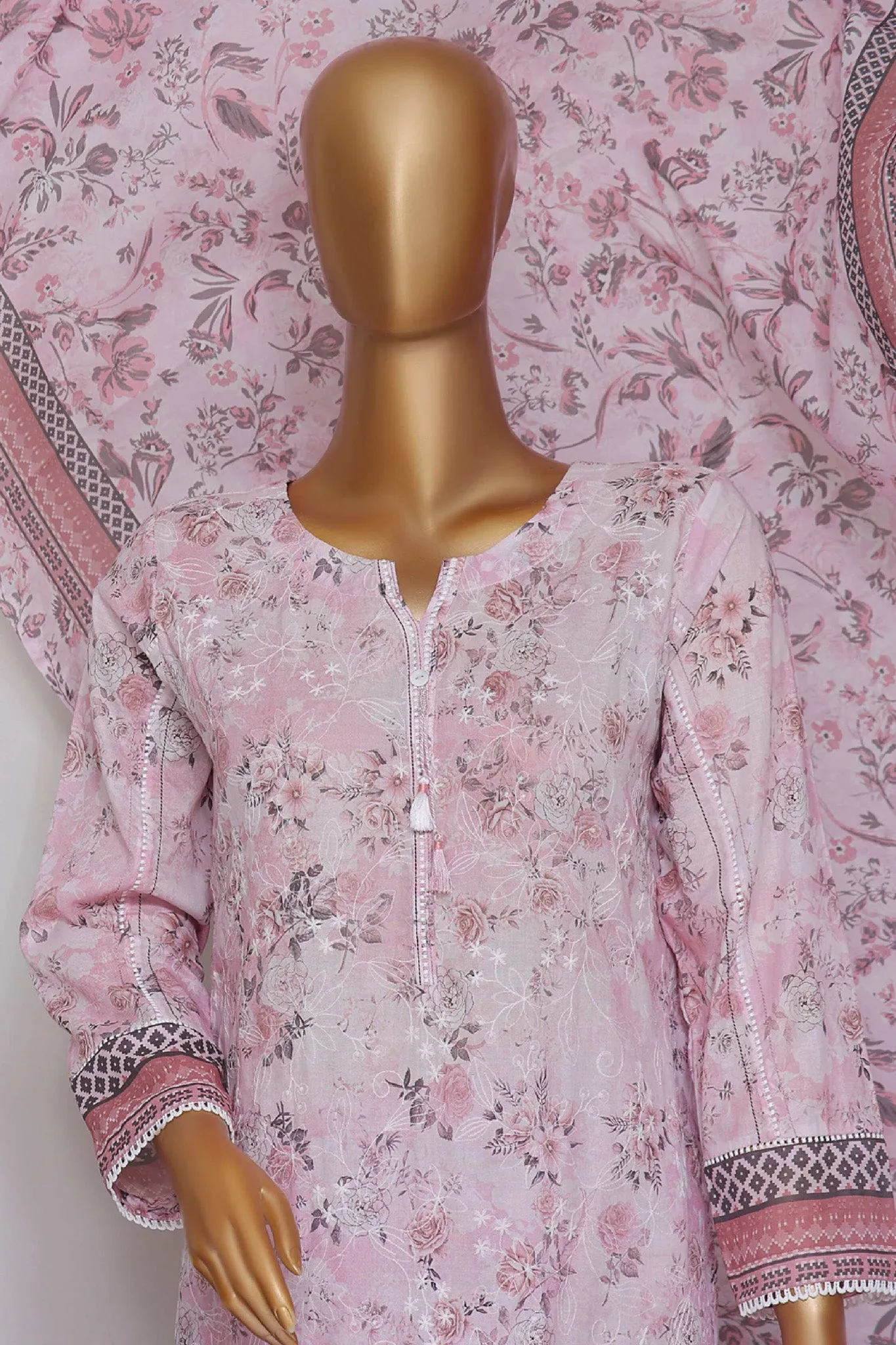 Dhagakari By HZ Stitched 3 Piece Digital Printed Cotton Collection'2024-PEL-706