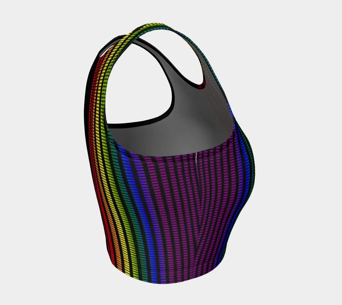 Fraunhofer Spectral Lines Athletic Crop Top