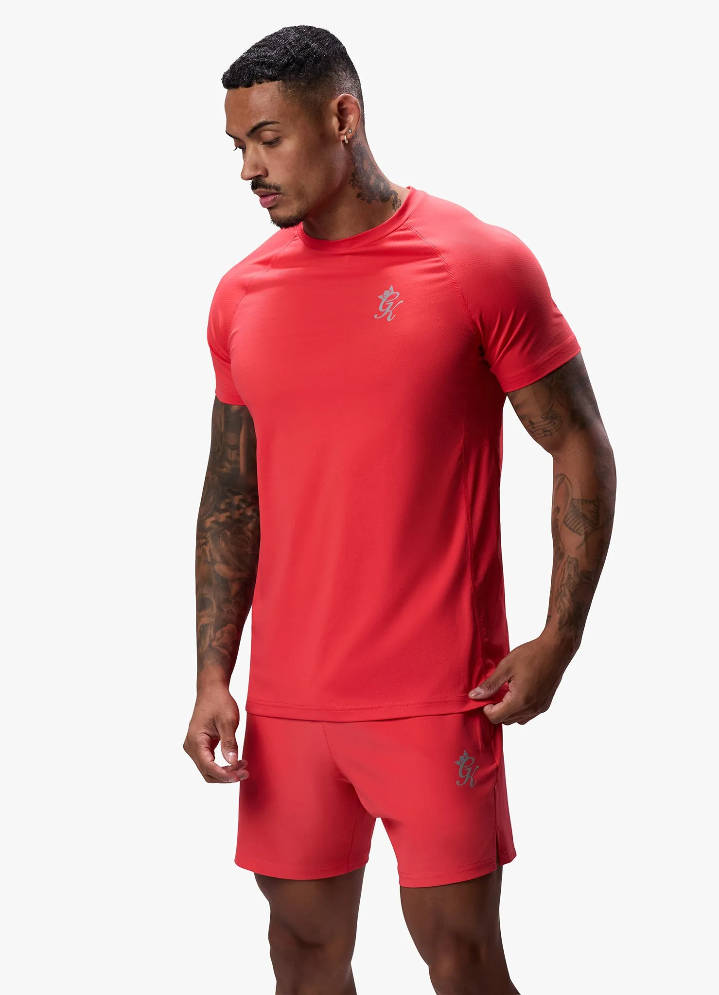 Gym King Energy Tee - Hot Red