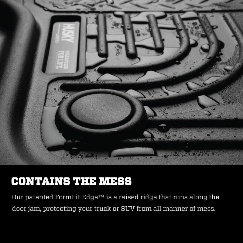 Husky Liners Front Floor Liner Weatherbeater Plastic Black - GM Fullsize Truck/SUV 2007-14
