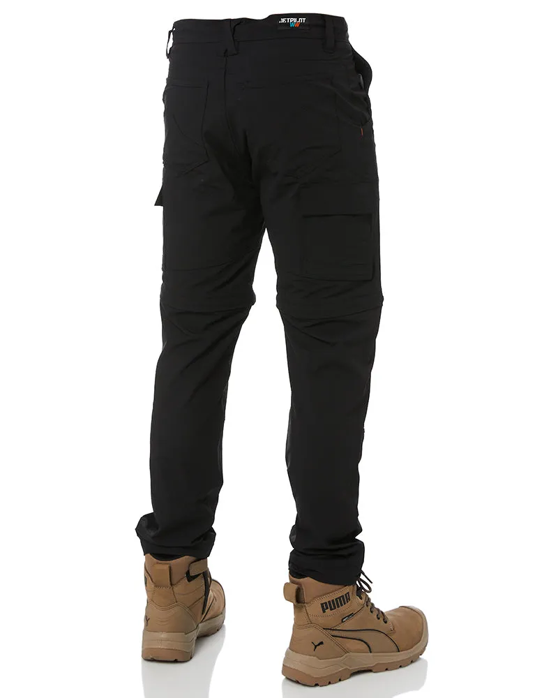 Jet-Lite Utility Zip Off Pant - Black