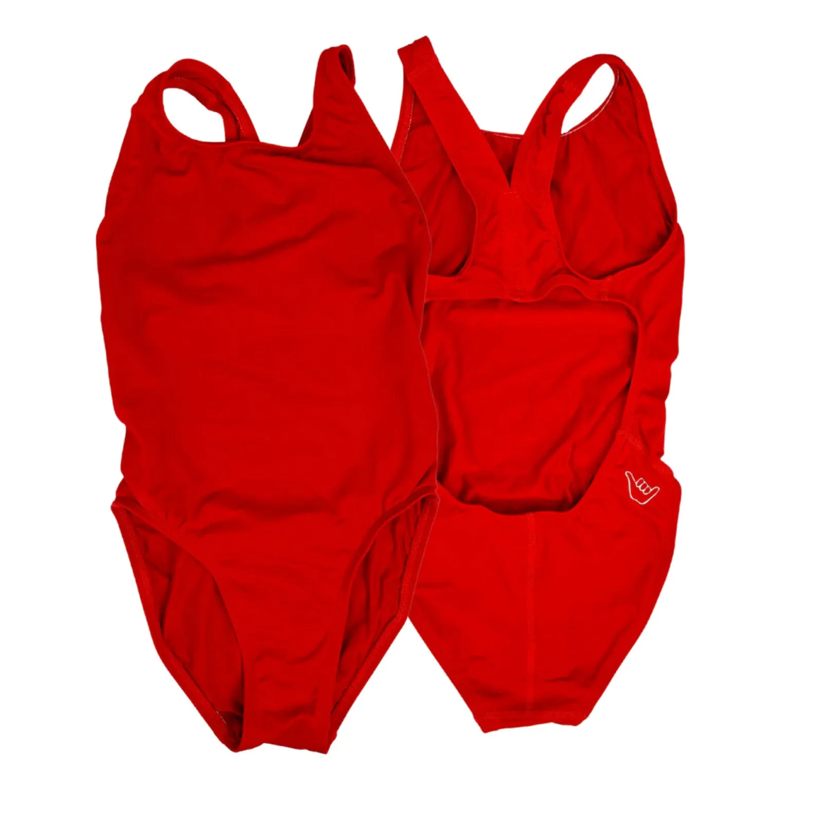 Junior Guard 1-Piece WIDE Strap Swimsuit Red (READ SIZING)