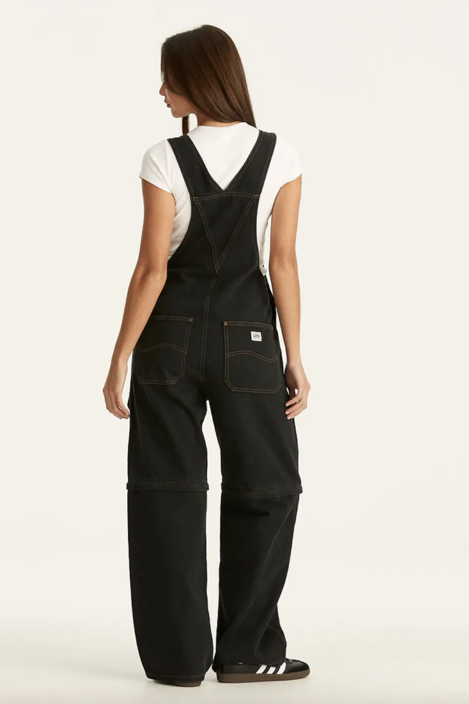 LEE ZIP OFF CARGO DENIM OVERALL - HOLLABLACK