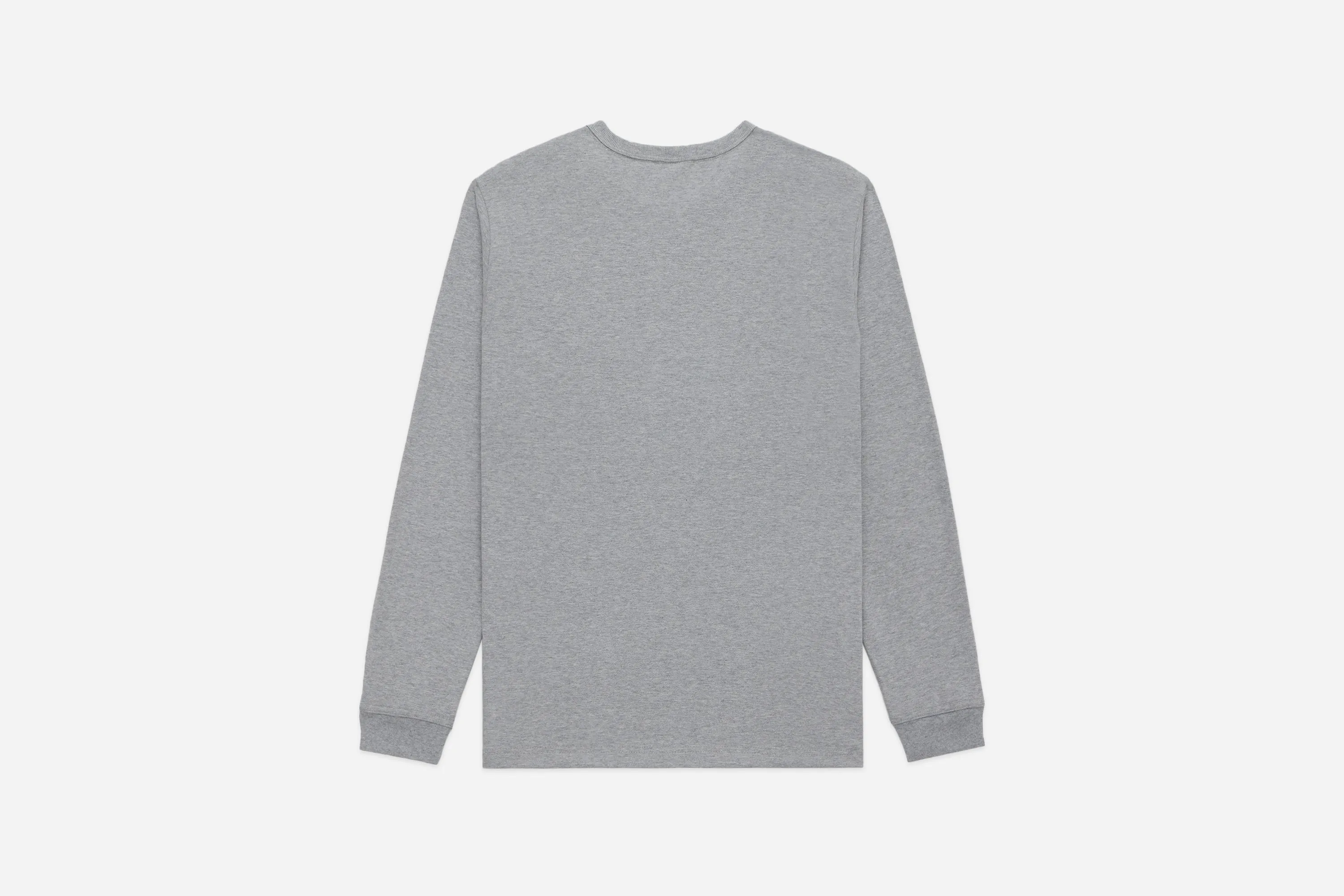 Long Sleeve Henley ~ Heather Grey