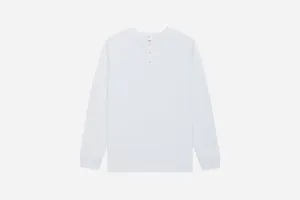 Long Sleeve Henley ~ White