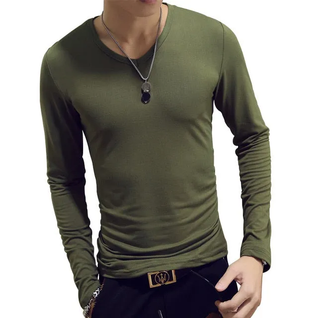 Long Sleeve V-Neck T-Shirt