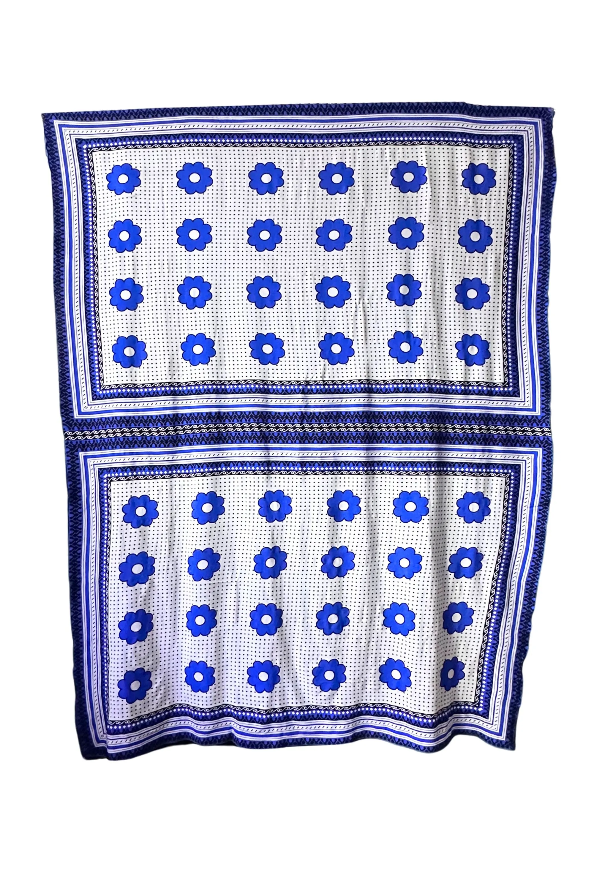 Pulika Sarong/Pareo - Blue and white Khanga Print