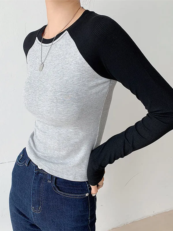 Raglan Sleeve Grunge Trendy Wing Print Crop Top