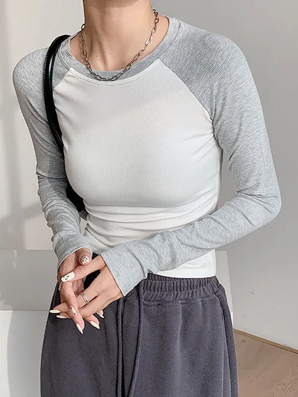 Raglan Sleeve Grunge Trendy Wing Print Crop Top