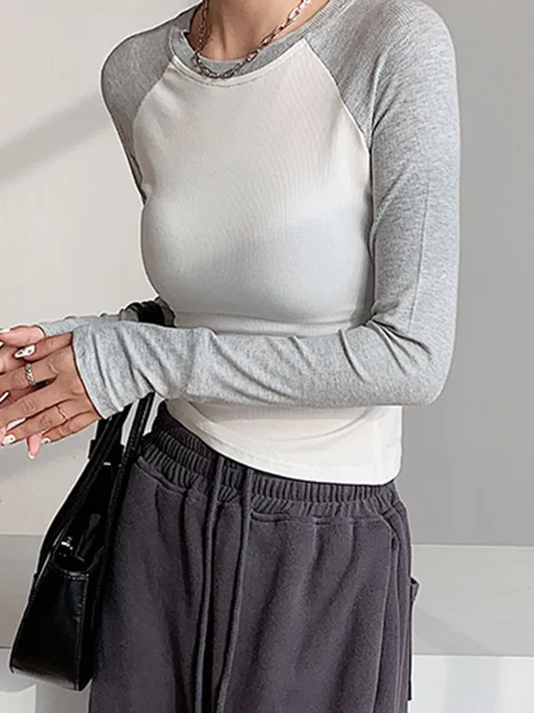 Raglan Sleeve Grunge Trendy Wing Print Crop Top