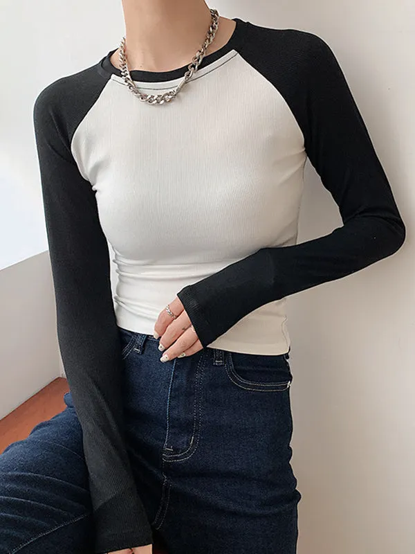 Raglan Sleeve Grunge Trendy Wing Print Crop Top
