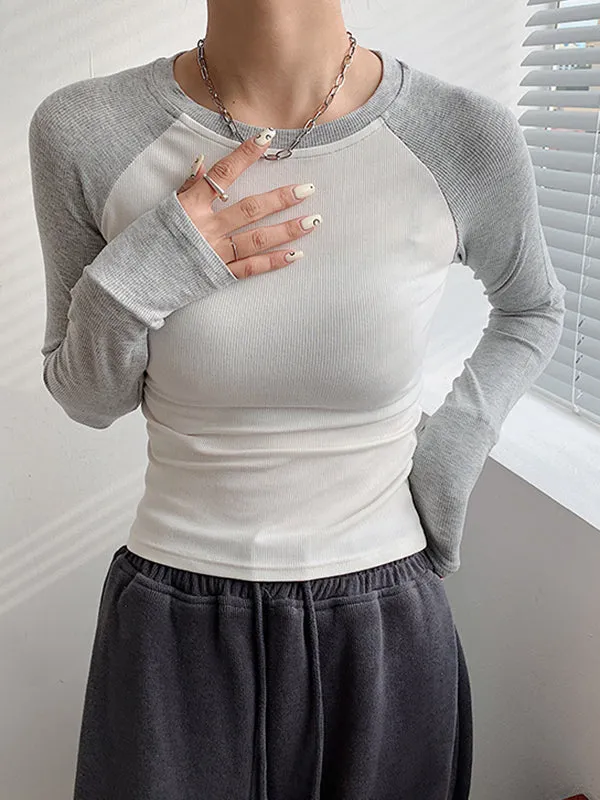 Raglan Sleeve Grunge Trendy Wing Print Crop Top