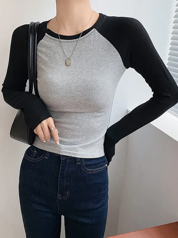 Raglan Sleeve Grunge Trendy Wing Print Crop Top