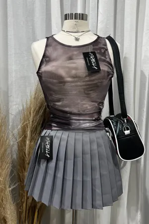 Raquel Mesh Tank Top (Purple Multi)
