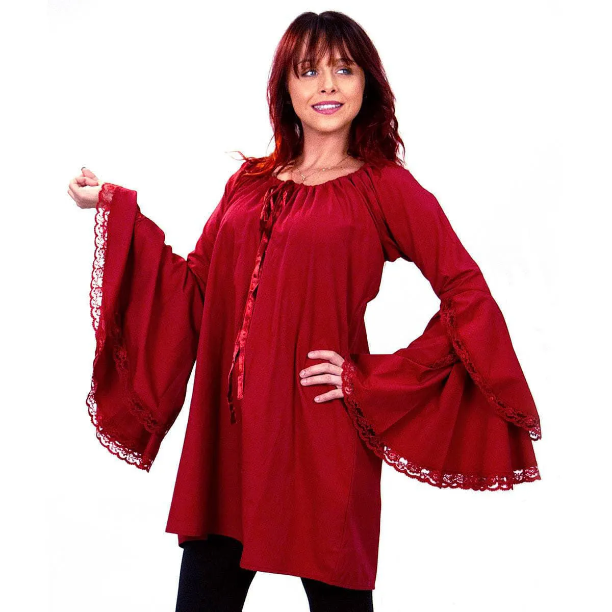 Red Bohemian Renaissance Shirt