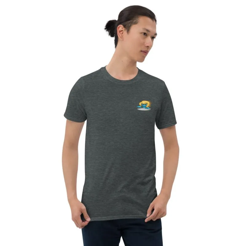 S&B Unisex Short Sleeve Surf in Hawaii T-Shirt - 100% Ring-Spun Cotton, Durable Double Stitching, Pre-Shrunk, Available in Multiple Sizes & Colors.