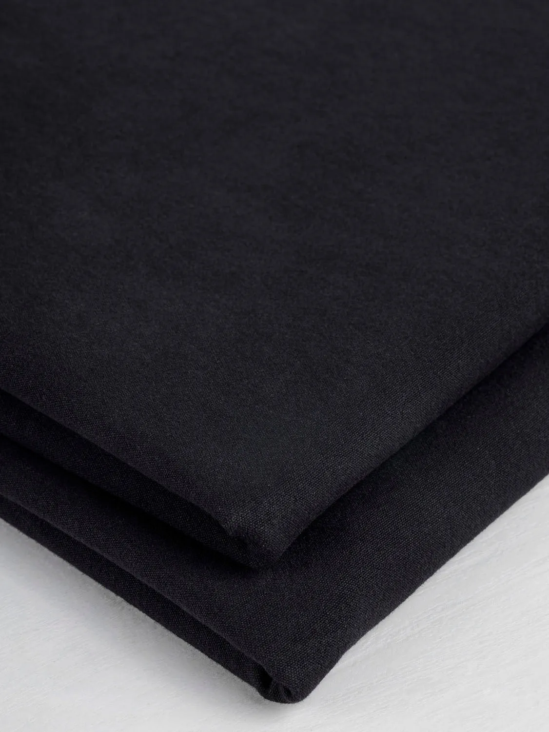 Substantial Organic Cotton Broadcloth - Black - Swatch
