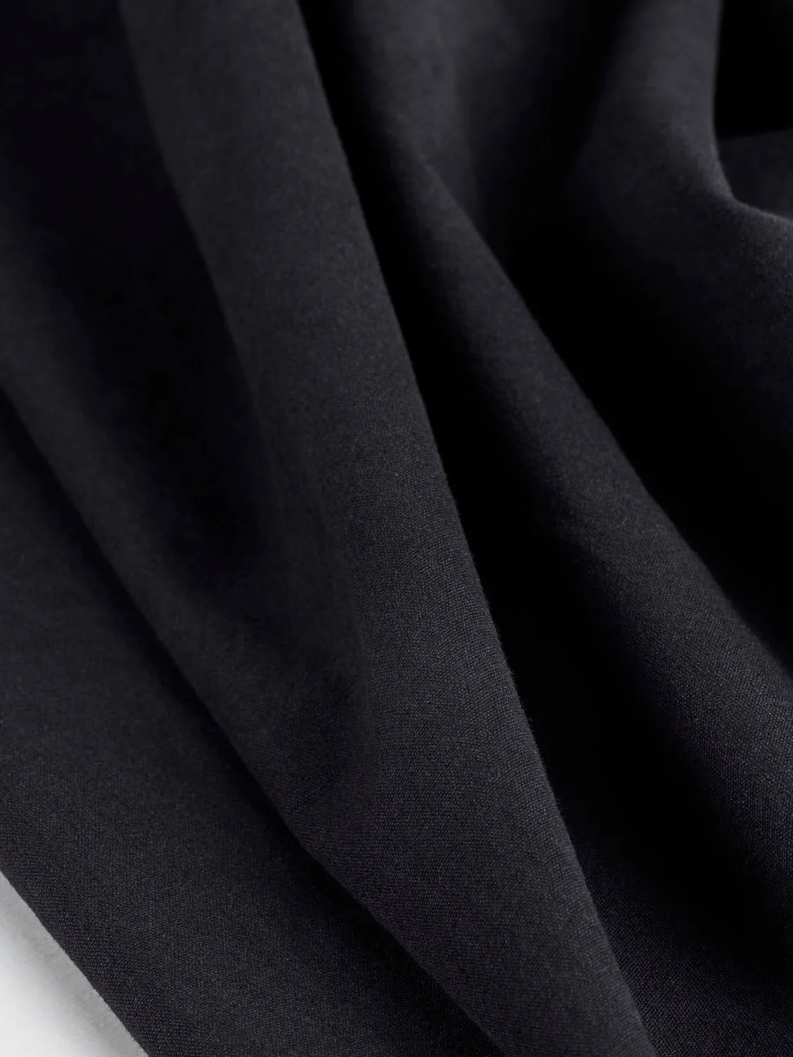 Substantial Organic Cotton Broadcloth - Black - Swatch