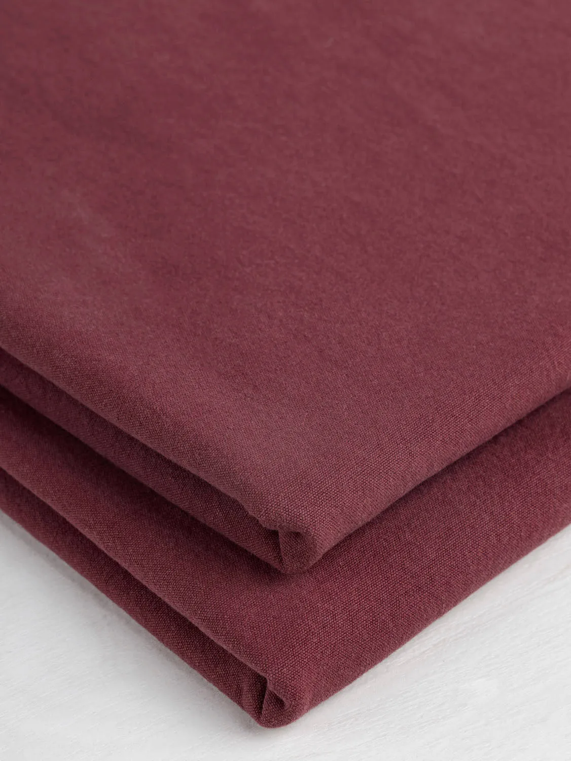 Substantial Organic Cotton Broadcloth - Mineral Red