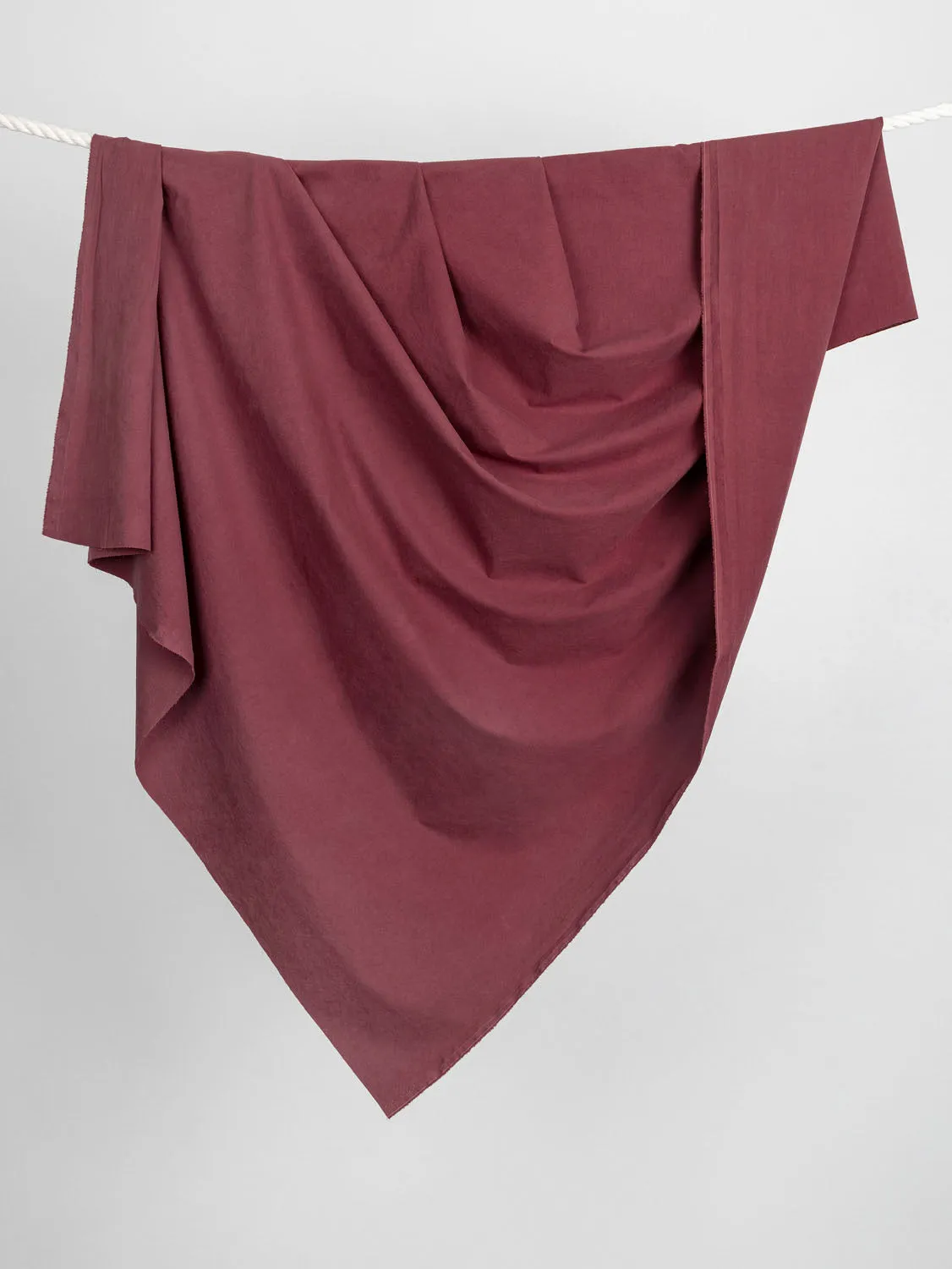 Substantial Organic Cotton Broadcloth - Mineral Red