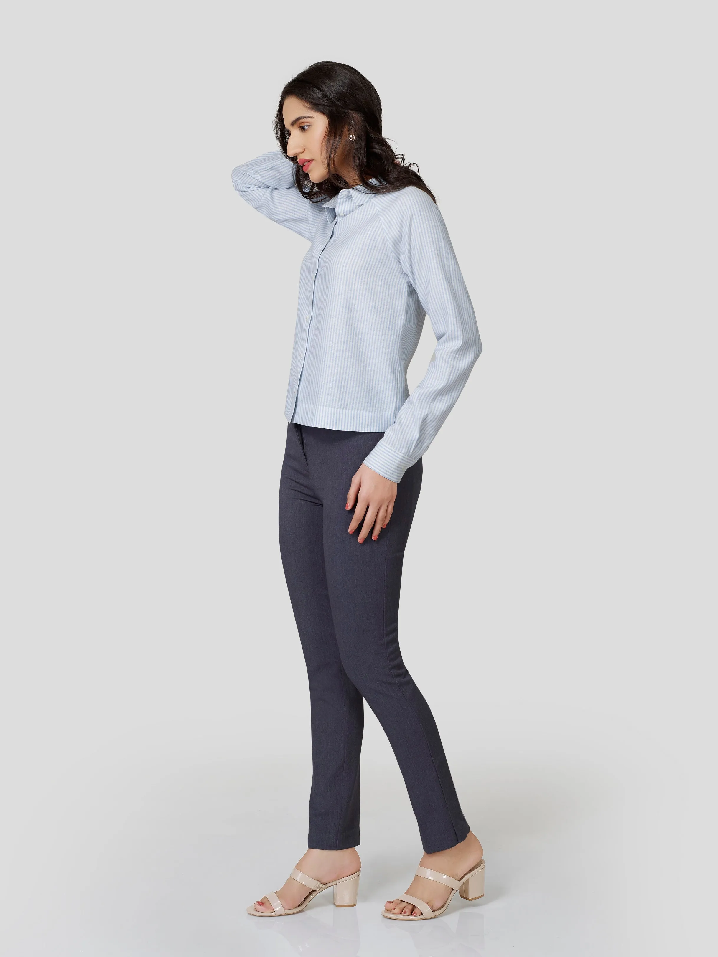 Succinct Striped Linen Shirt