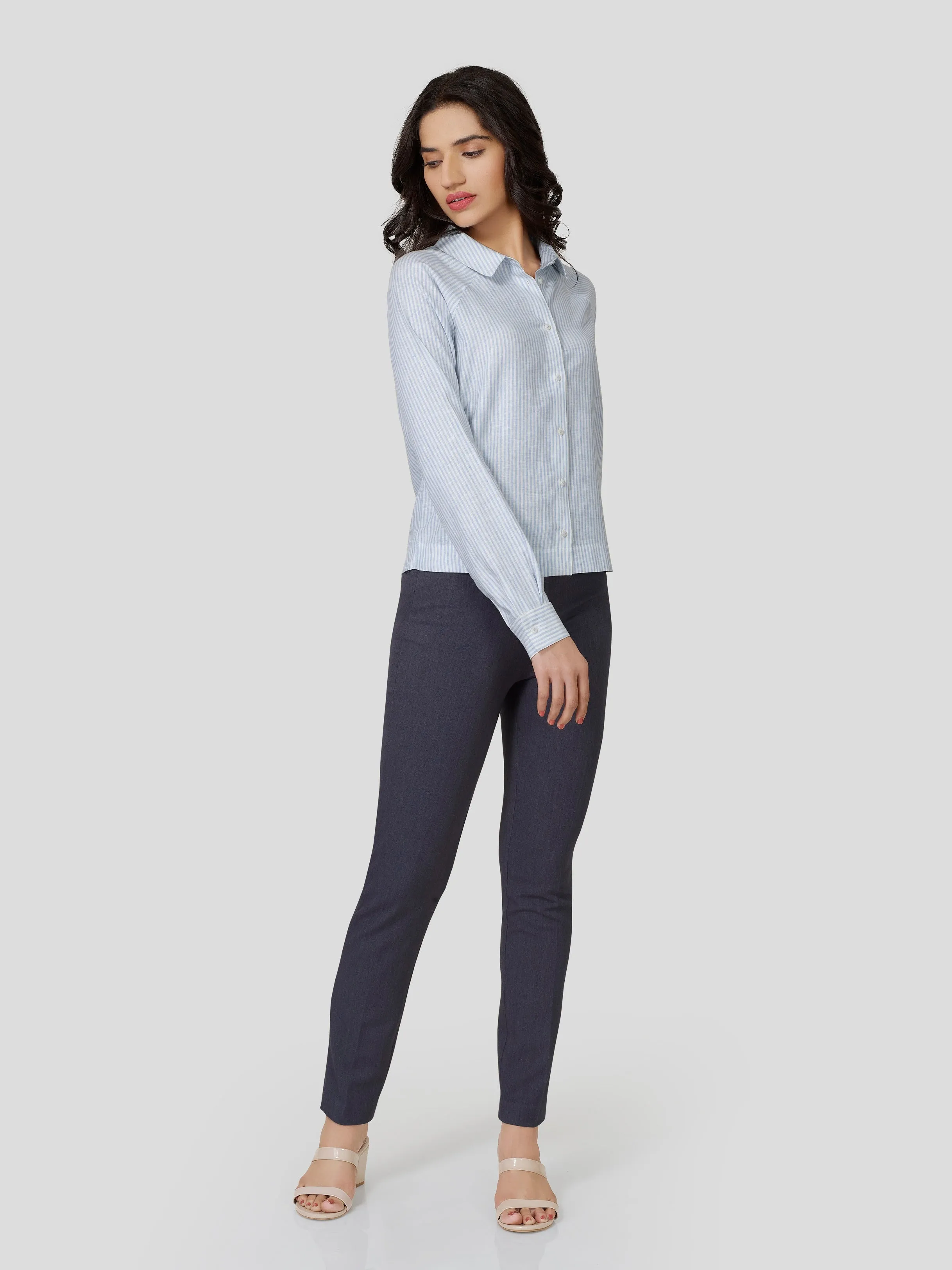 Succinct Striped Linen Shirt