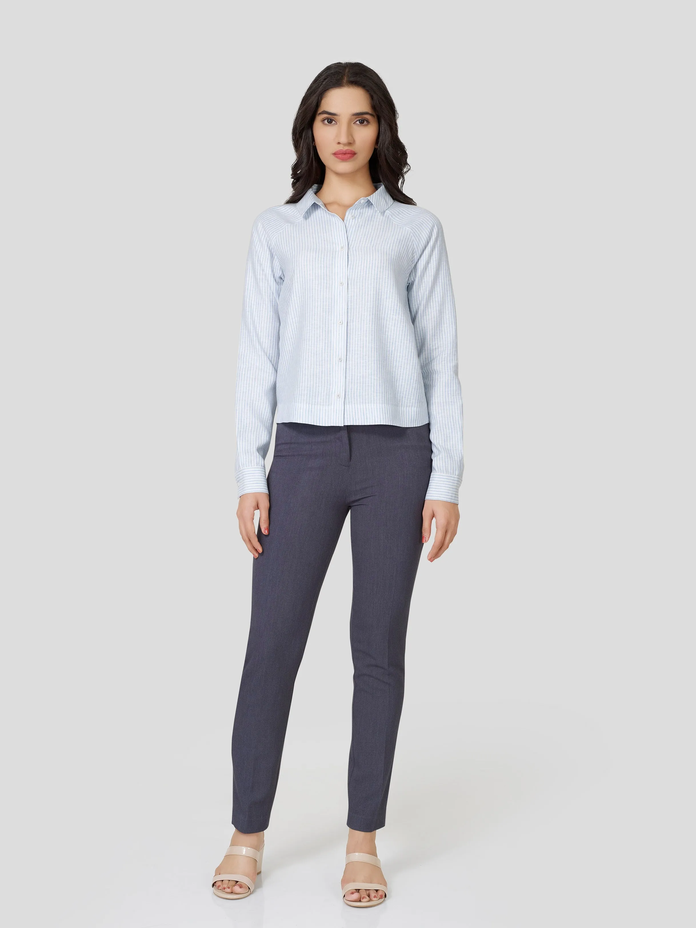 Succinct Striped Linen Shirt