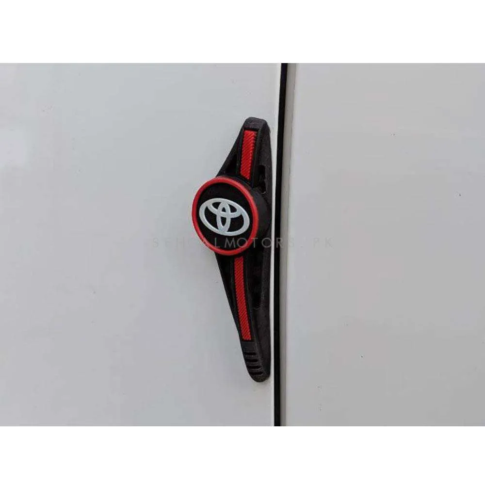 Toyota Door Guards Protector Red Black - Edge Protection Anti-Scratch Buffer Strip