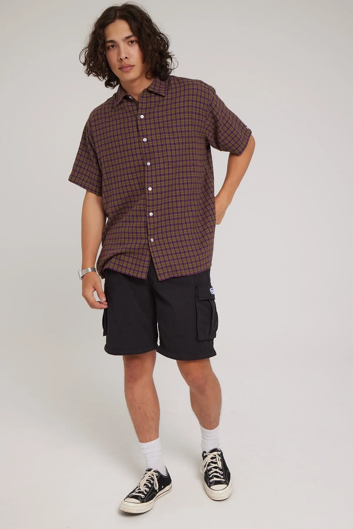 Worship Why Wait Zip Off Cargo Pant Washed Black